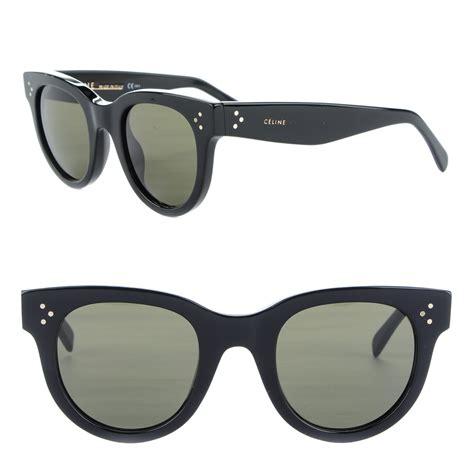 celine 41053|CELINE Acetate New Audrey Sunglasses CL 41053/S Black.